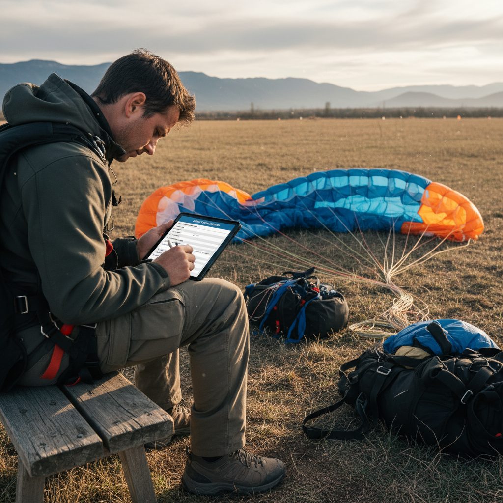 Personne déclarant la pratique du parachutisme sur son questionnaire de santé pour une assurance de prêt immobilier