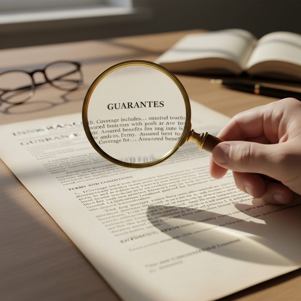 Analyse des garanties d'un contrat d'assurance de prêt immobilier.